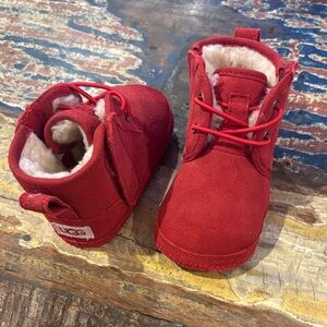 UGG Kids Red Suede Boots size 4/5